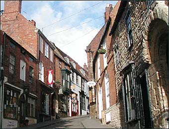 Steep Hill - Lincoln city Steep Hill - Lincoln city. Image: bbc.co.uk