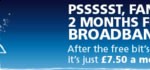 O2 two month free broadband offer