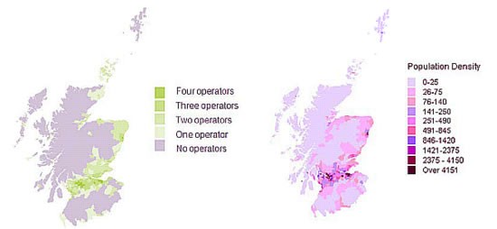 2g-mobile-coverage One-fourths of the UK are mobile broadband notspots. Source:Ofcom