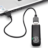 Connect the dongle using USB cable. Image: Three