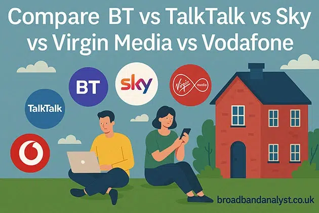 compare UK broadband Providers