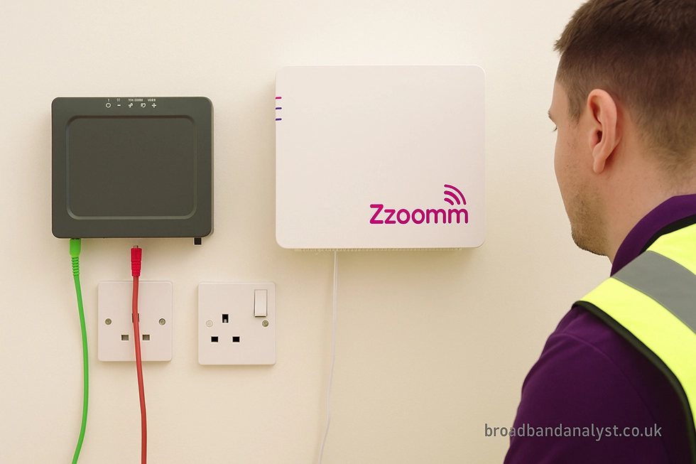 Zzoomm broadband installation