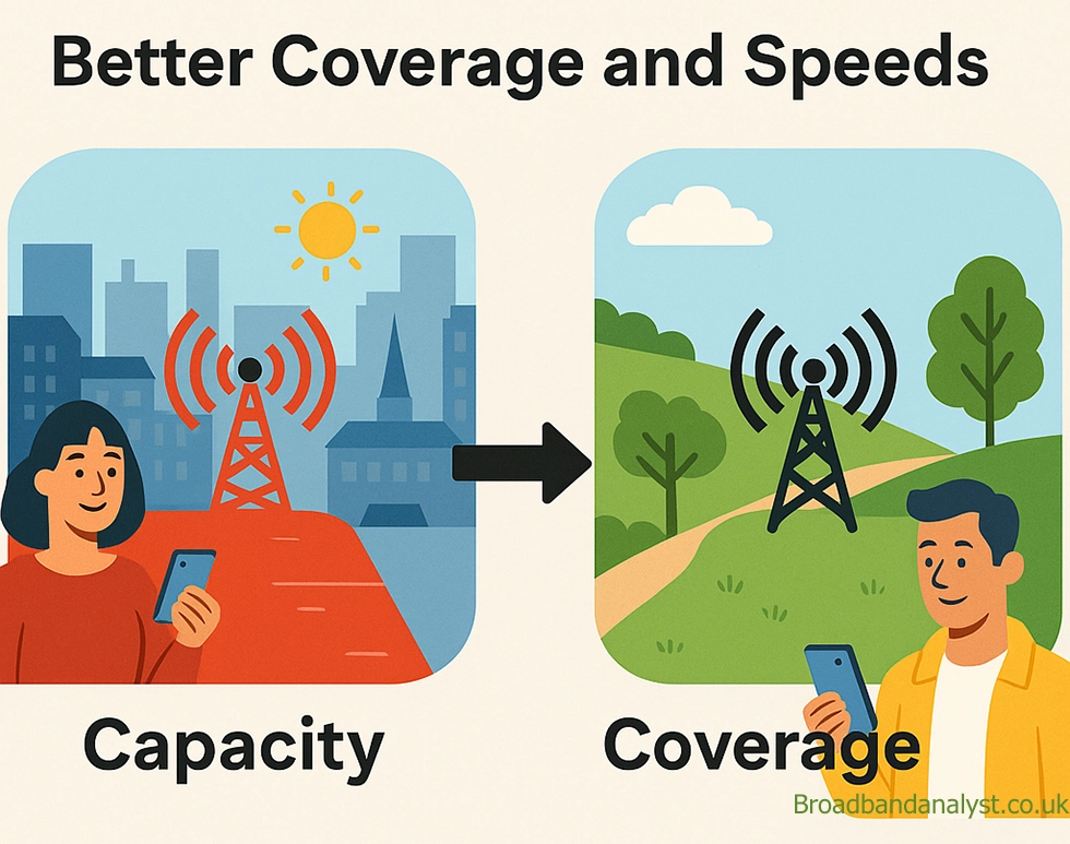 Better Coverage and Speeds