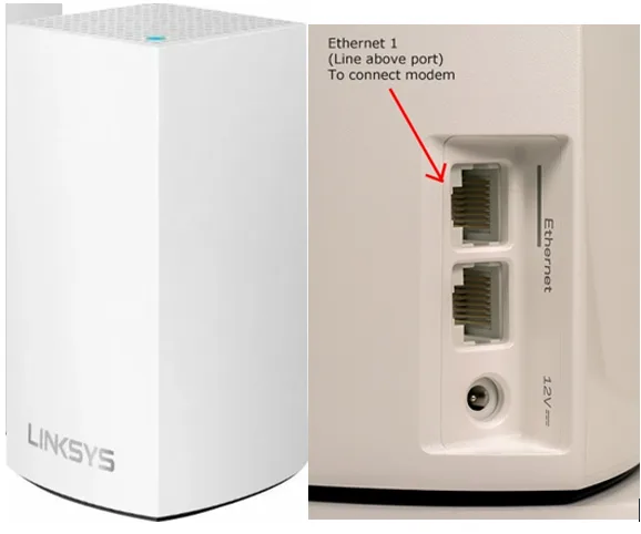 community fibre Linksys Velop WHW01 router