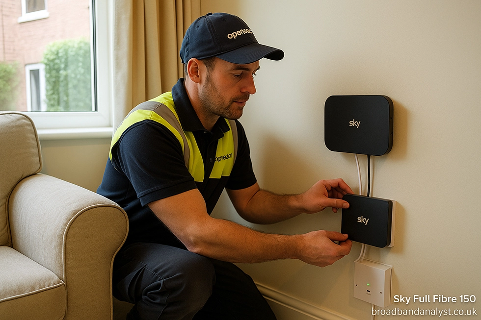 sky broadband installation