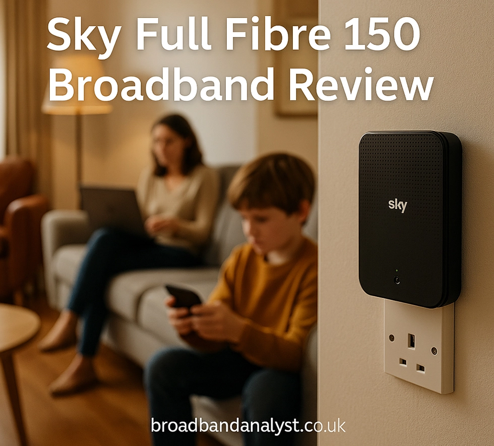 Sky Full Fibre 150 Broadband Review 2025