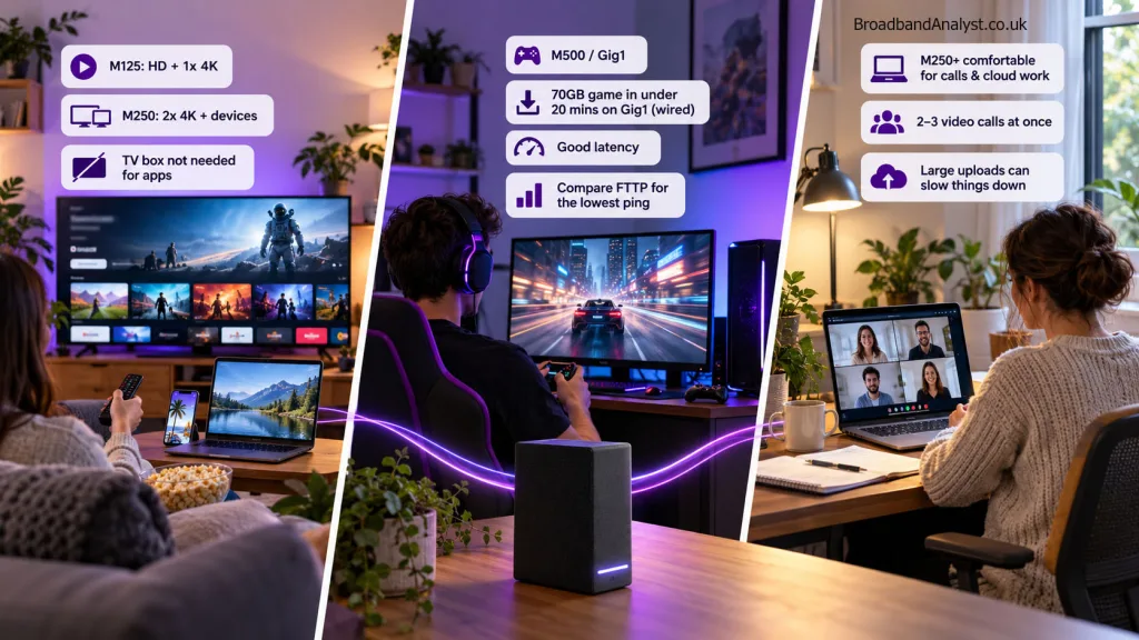 Virgin Media broadband for streaming, gaming and working from home