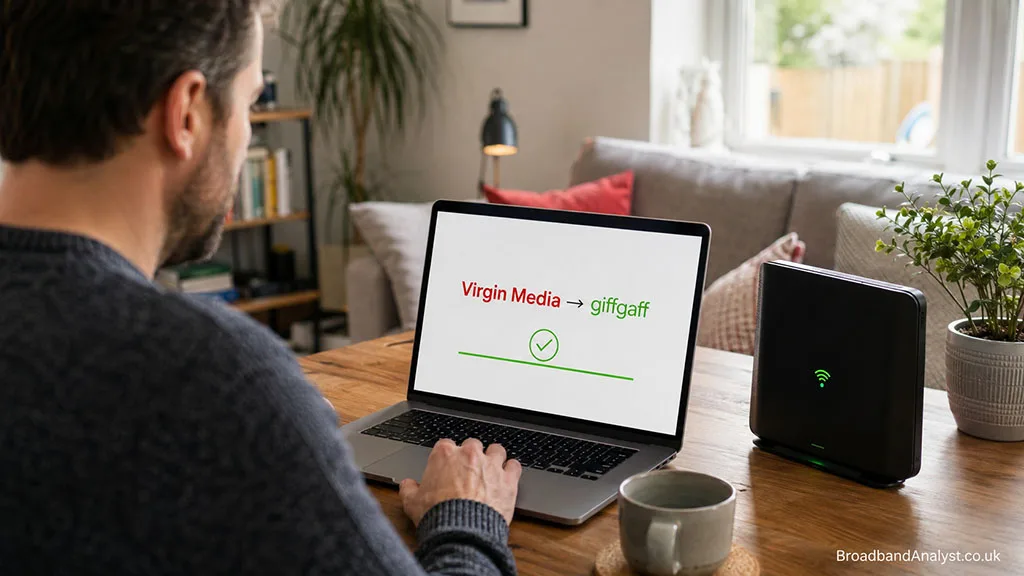 Virgin Media Giffgaff switch